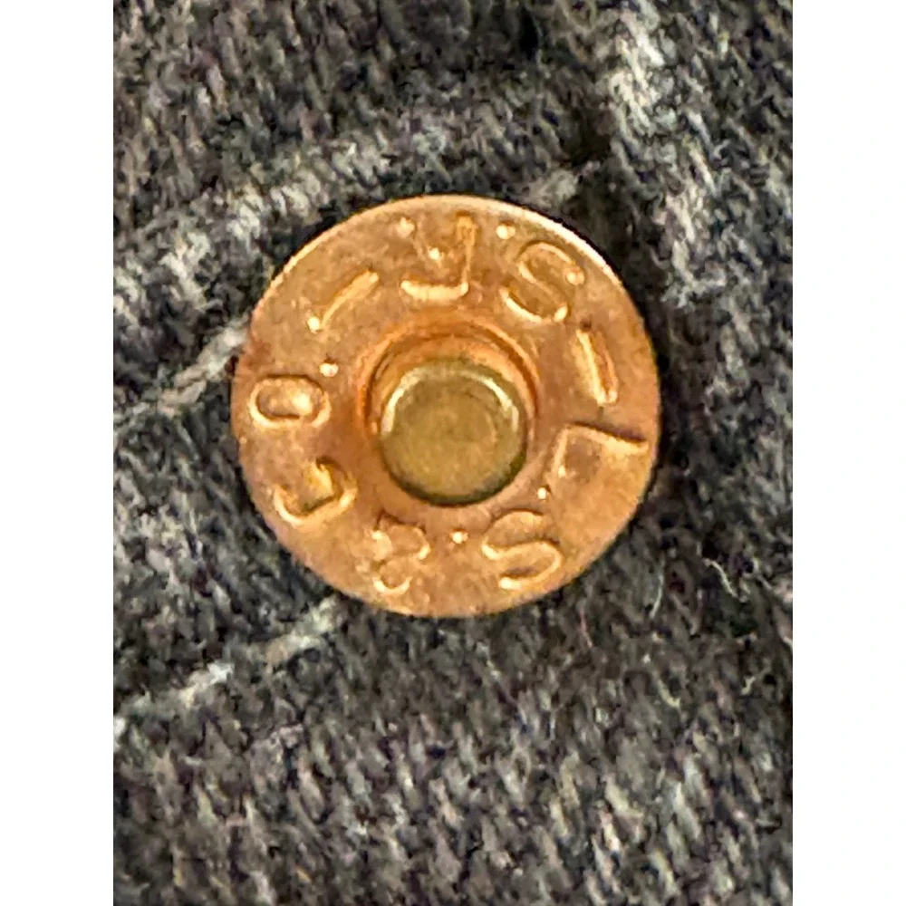 Vintage 1999 Levis 505 Solid Black Jeans No Labels Rare Button 217 Canada 32x32